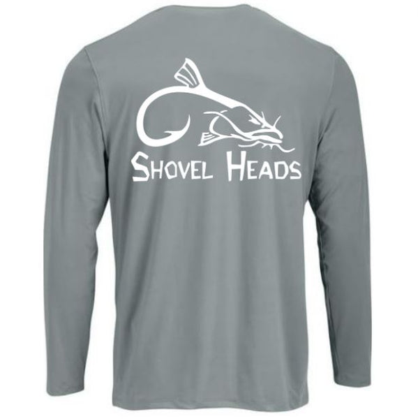 Grey Long Sleeve Shovel Heads Shirt