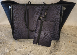 Neoprene Bag Black Leopard