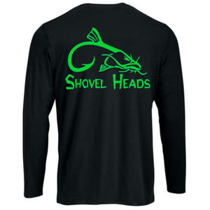 Black Long Sleeve Shovel Heads Shirt