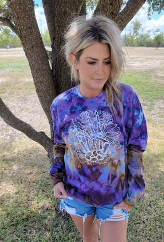 Peace and Flowers Tie Dye